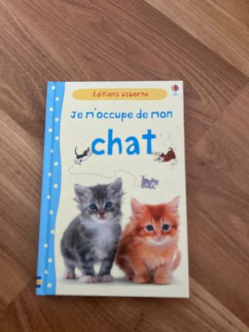 Livre édition usborne Je m'occupe de mon chat
