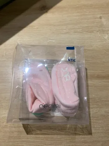 Paire de chaussons rose Obaibi - 6/12mois