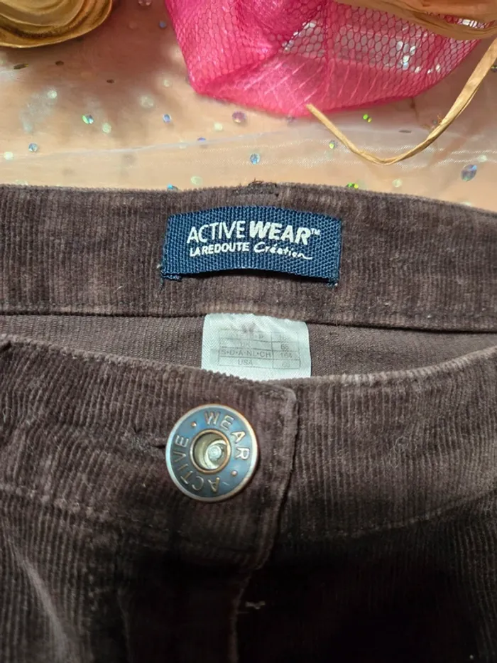 Pantalon marron effet velours La Redoute - photo numéro 3