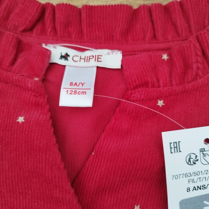 Robe Noël rouge en velours - photo numéro 6