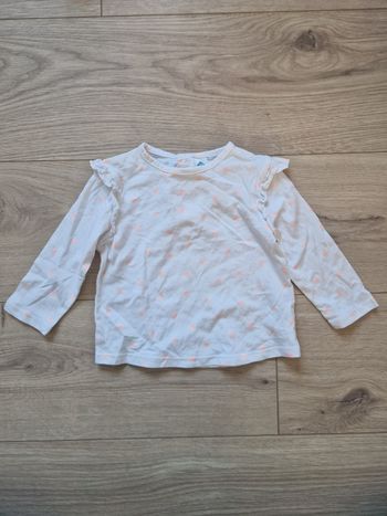T-shirt bébé fille manches longues Tex 12 mois