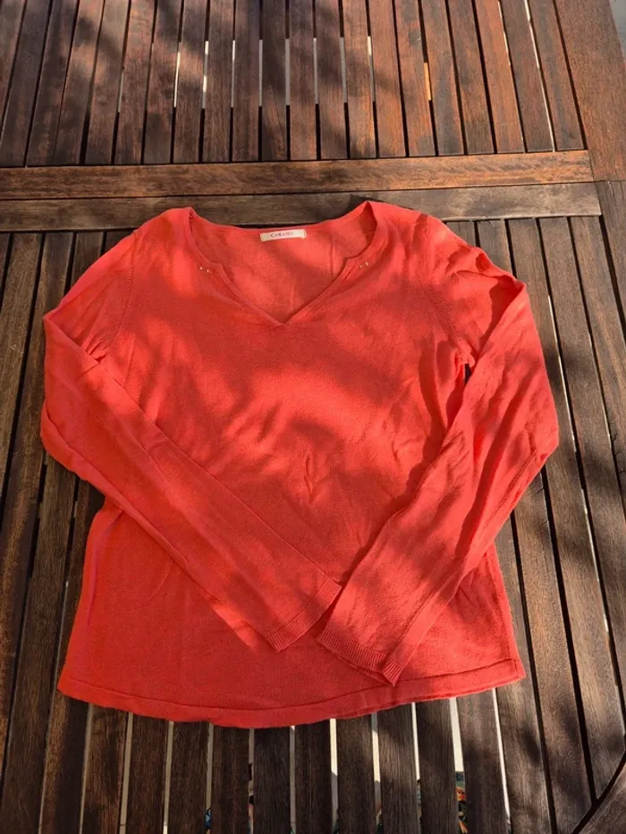 Top Camaïeu Corail T.40 - photo numéro 3