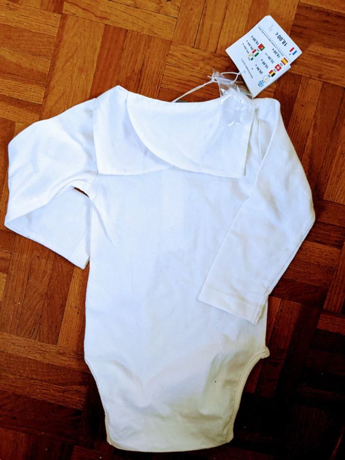 Joli body col tulipe col polo DPAM 12 mois 74 cm neuf