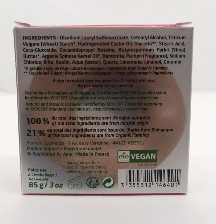 Shampoing solide cheveux secs à l'argile rouge - photo numéro 6