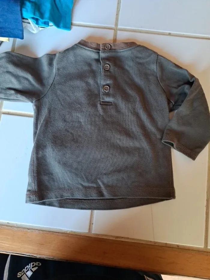 Pull bébé 12 mois avec nounours - photo numéro 2