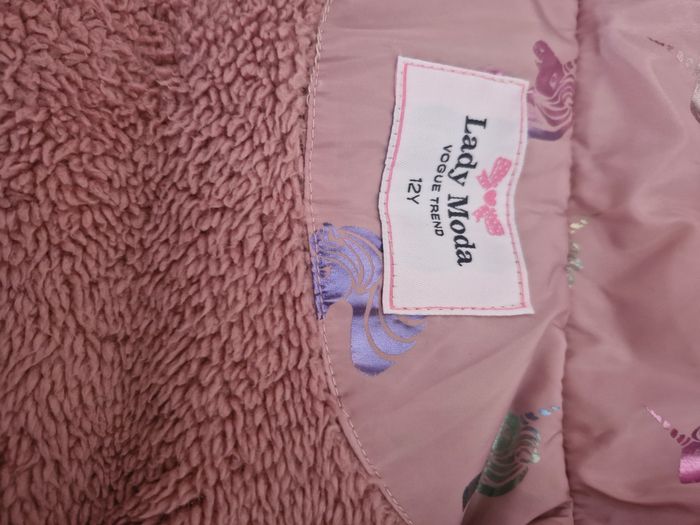 Manteau fille licorne 12 zns comme neuf - photo numéro 4