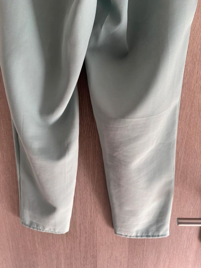 Pantalon 7/8 eme taille haute vert d’eau - Juste elles - T42 - photo numéro 6