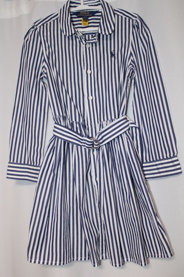 Robe chemise ceinturé marin