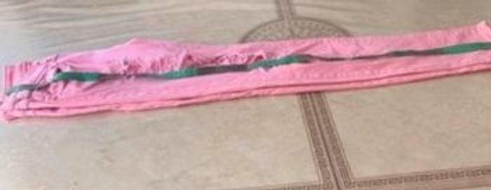 Pantalon troué Rose coton Taille 36 - photo numéro 8