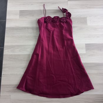 Robe cérémonie de mariage bordeaux taille M
