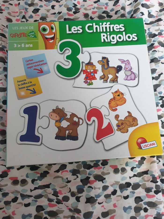 Les chiffres rigolos les jeux de carotte
