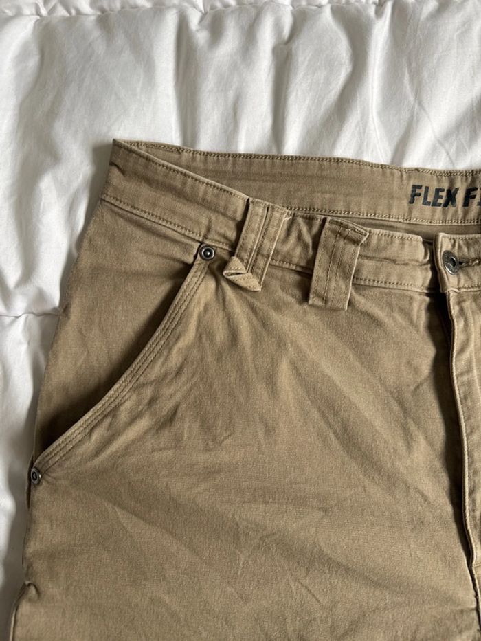 Short beige femme Duluth Trading Co – Flex Fire Hose – taille 38 - photo numéro 2