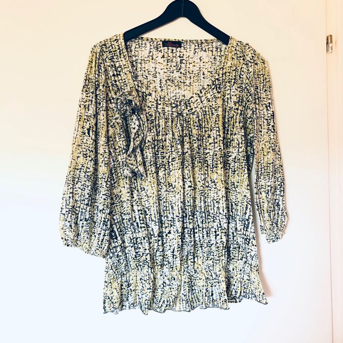 Blouse casual vert amande