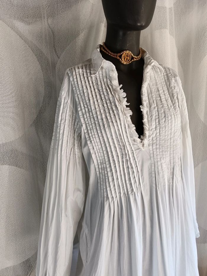 Gérard Darel | Robe blanche bohème chic | t. L - photo numéro 2