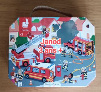 Puzzle Janod "Les pompiers" 24 pièces 3 ans+