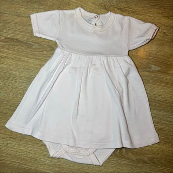 Robe rose pâle avec body intégré Petit Bateau /