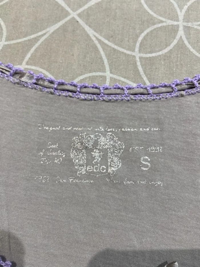 Tunique EDC grise et violette - photo numéro 3