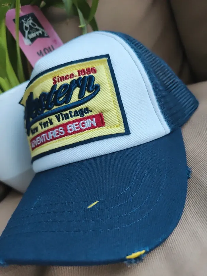 Casquette Trucker Western bleue marine - photo numéro 2