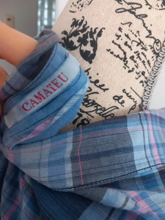 Chemise à carreaux camaieu - photo numéro 3
