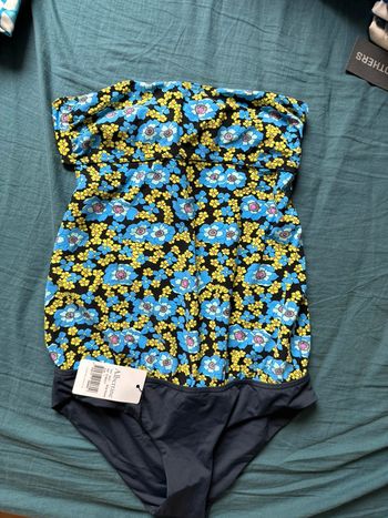 Maillot de bain 1 pièce Albertine “Nico” Blue Flowers – Taille 1