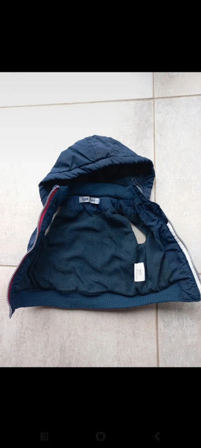 Doudoune sans manches bleu marine 6 mois - photo numéro 6