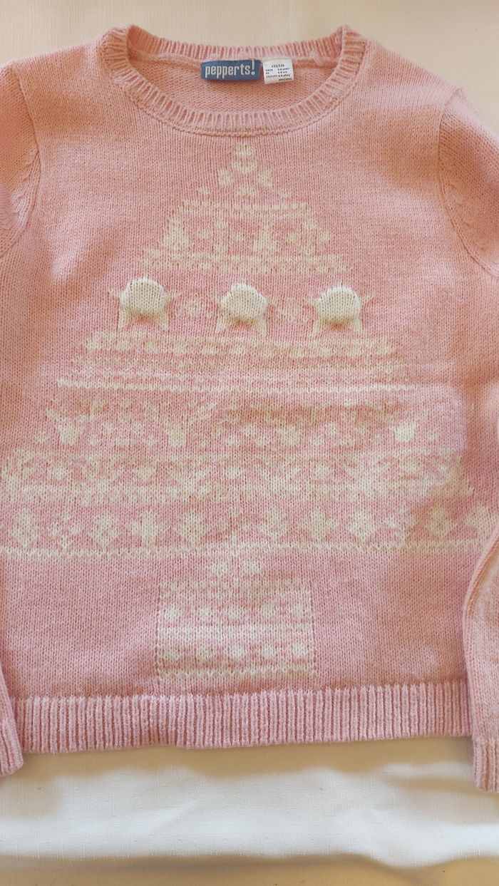 Pull fille manches longues