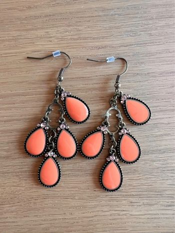 Boucles d’oreilles orange