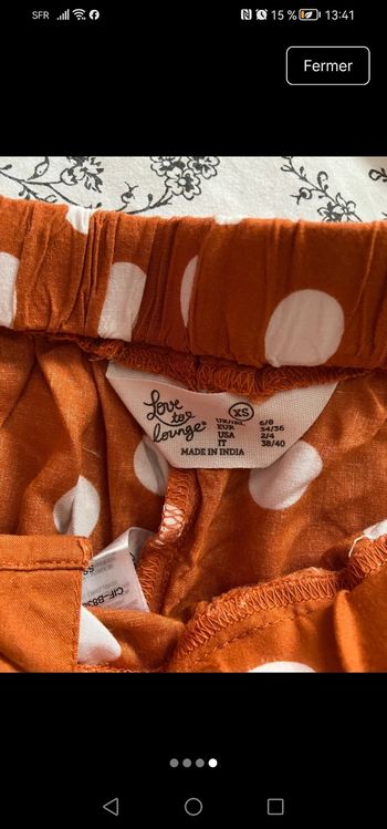 Short de pyjama à pois  XS