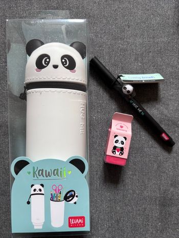 LEGAMI  trousse panda + stylo panda petite bête