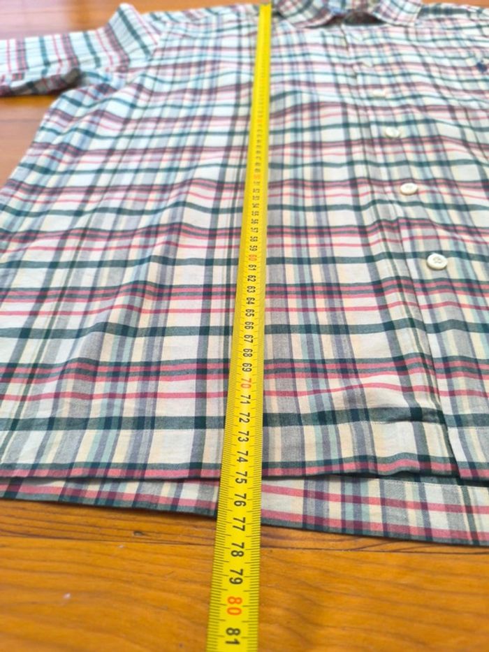 Chemisette à carreaux - Ralph Lauren - Caldwell - Logo brodé marine - Vert foncé, rouge - Taille XL - photo numéro 11