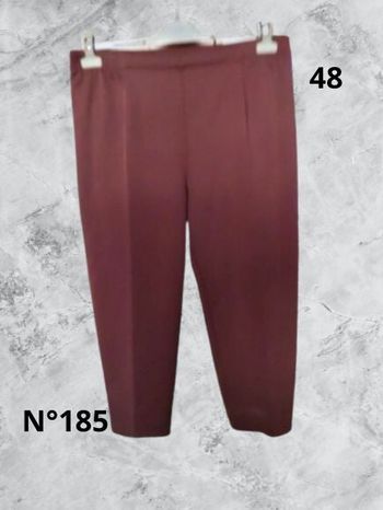 N°185 Pantalon marron T48. Damart.