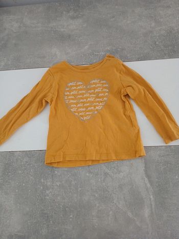 Haut manches longues bébé fille gémo 24 mois