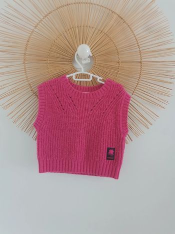 Pull sans manche avec alpaga catimini 5 ans