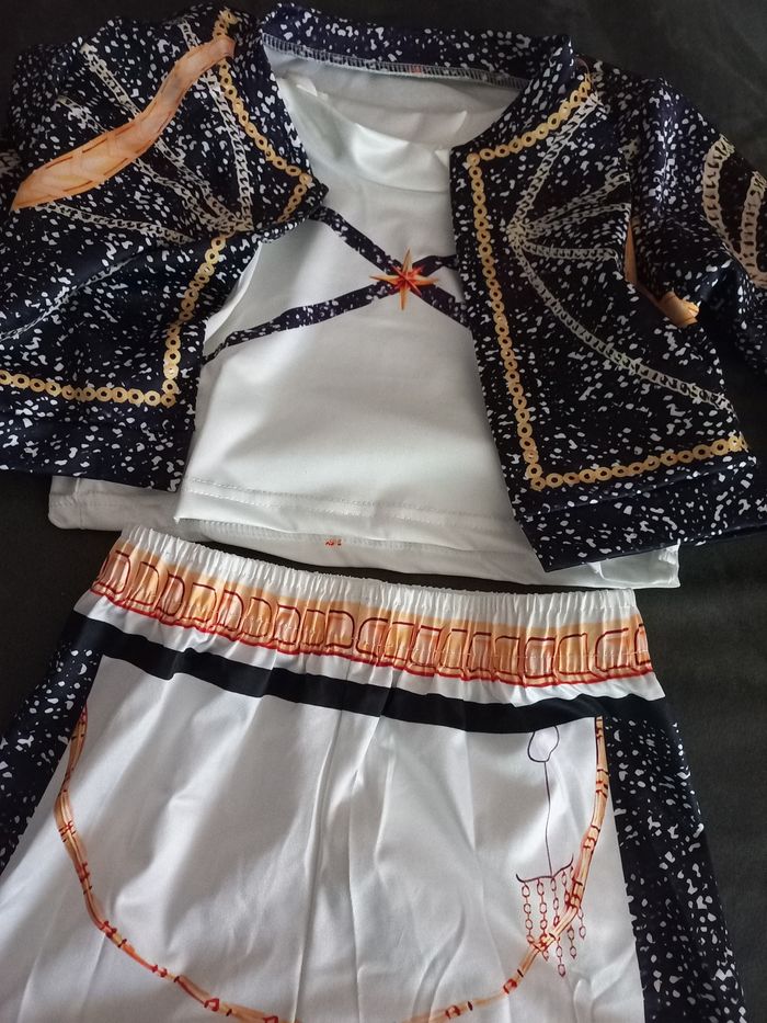 Deguisement 3 pièces kpop demon hunters hunter 5/6 ans veste short - photo numéro 3