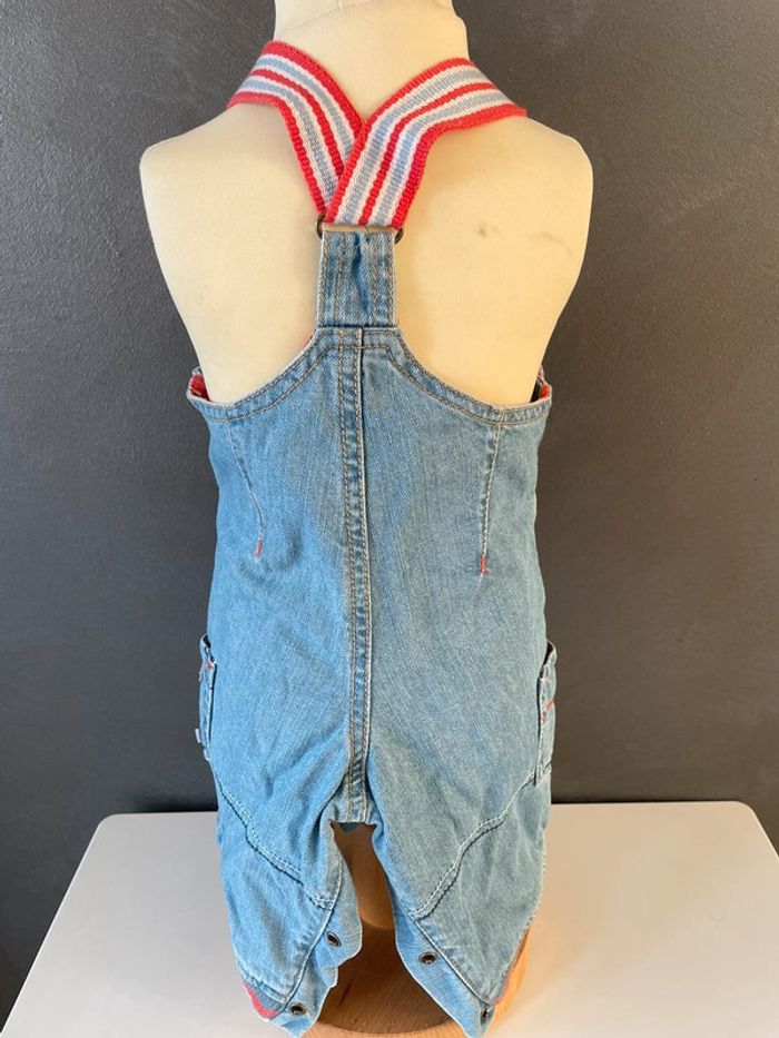 Salopette bébé jean clair - photo numéro 2