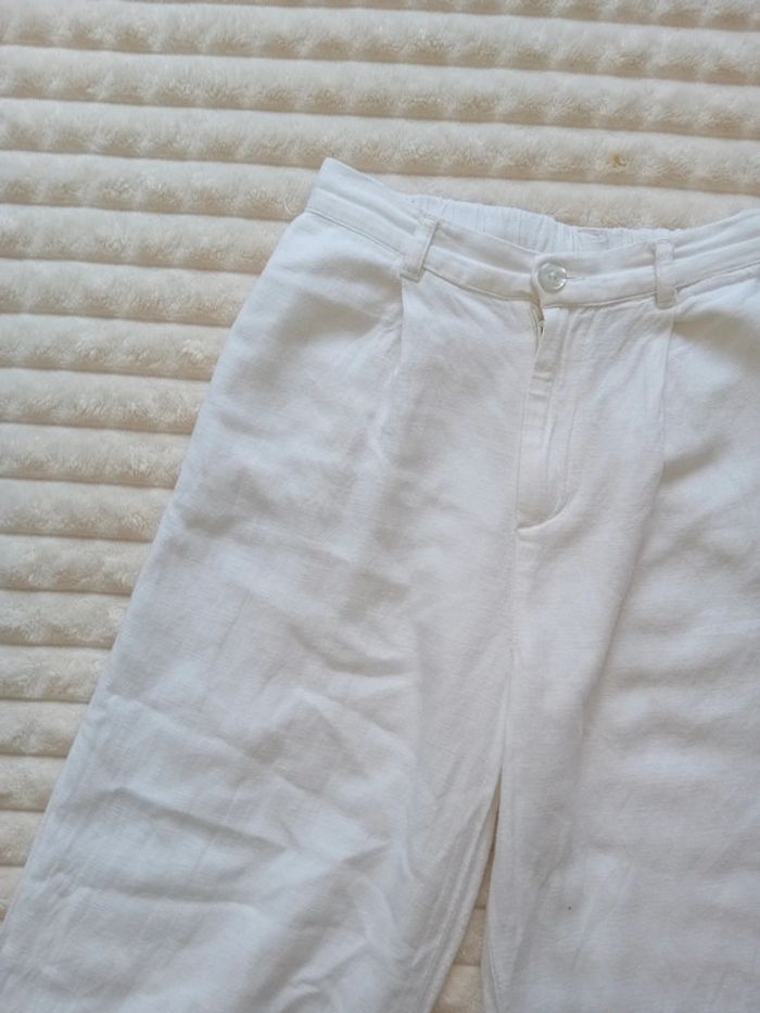 Pantalon fluide blanc fille 8ans 🤍🌼 - photo numéro 3