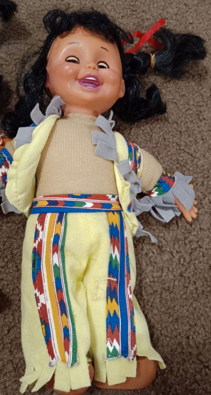 Lot 2 poupée amérindienne indienne - photo numéro 3