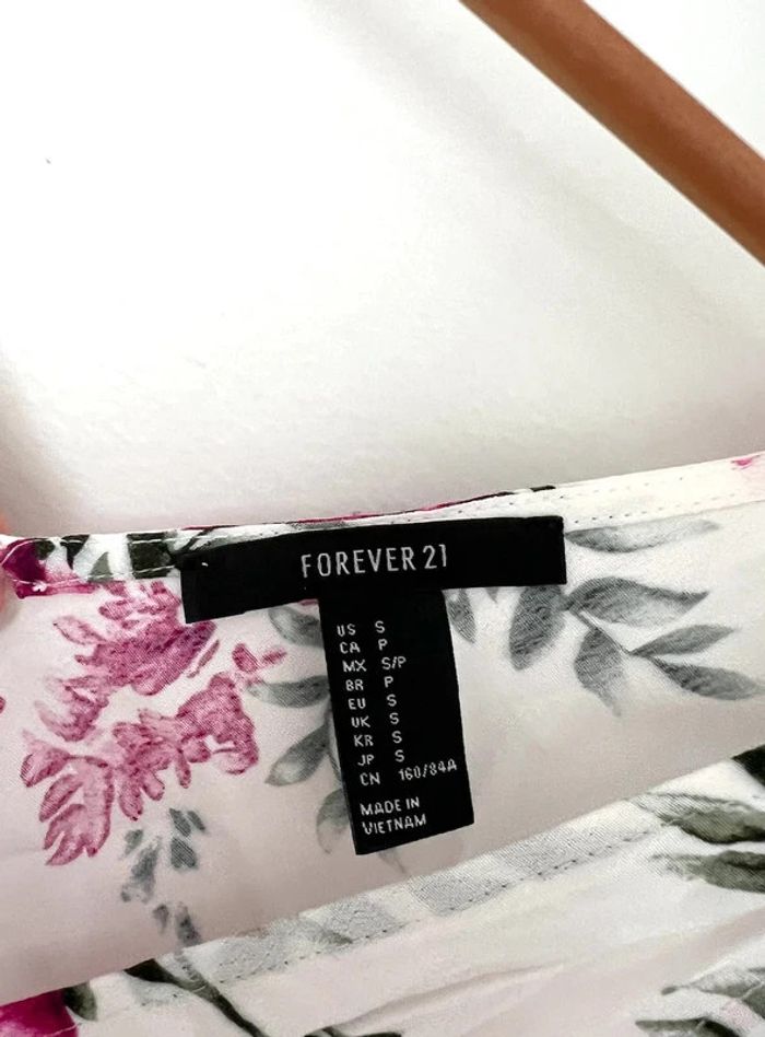 Robe longue à fleurs roses à dos nu et noeud dans le dos Forever 21 taille S - photo numéro 5
