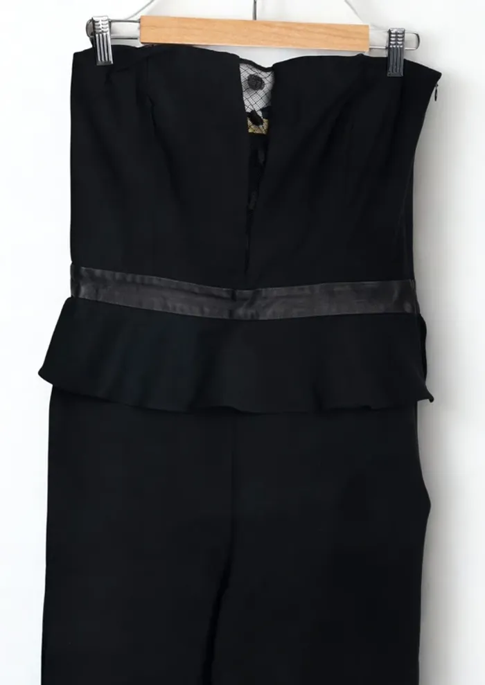 Combinaison bustier péplum noire PABLO Gérard Darel – Taille 38 - photo numéro 5