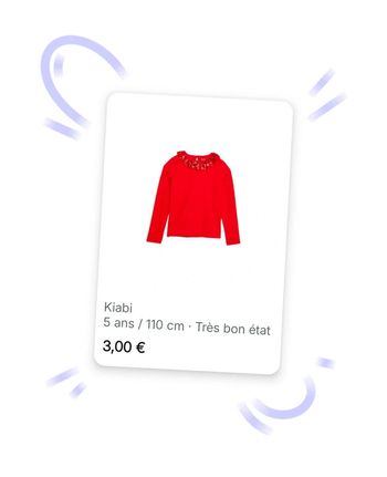 🩷 Tee-shirt ML col avec sequins 5 ans Kiabi #emyfleury_5ansfille