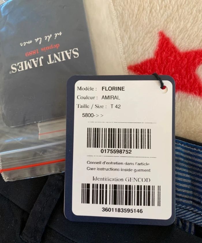 Pantalon Saint James Bleu Marine T42 - photo numéro 6