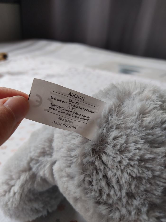 Ourson gris Auchan - Parfait état - photo numéro 6