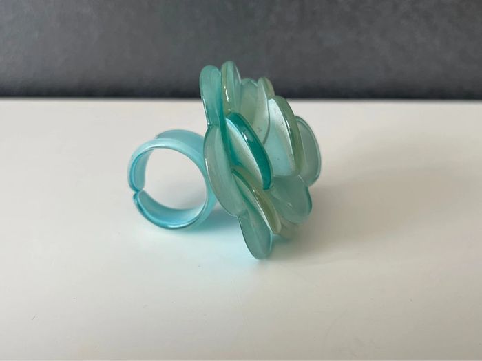 Bague bleu femme - photo numéro 5