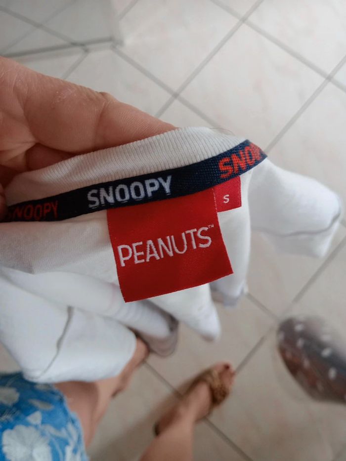 T-shirt femme s rayé Snoopy c85 - photo numéro 5