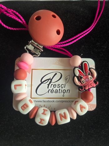 Attache tétine silicone angel