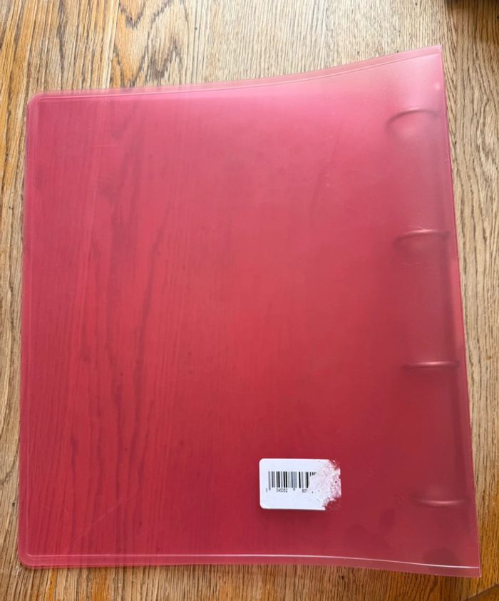 Classeur rouge neuf - photo numéro 2