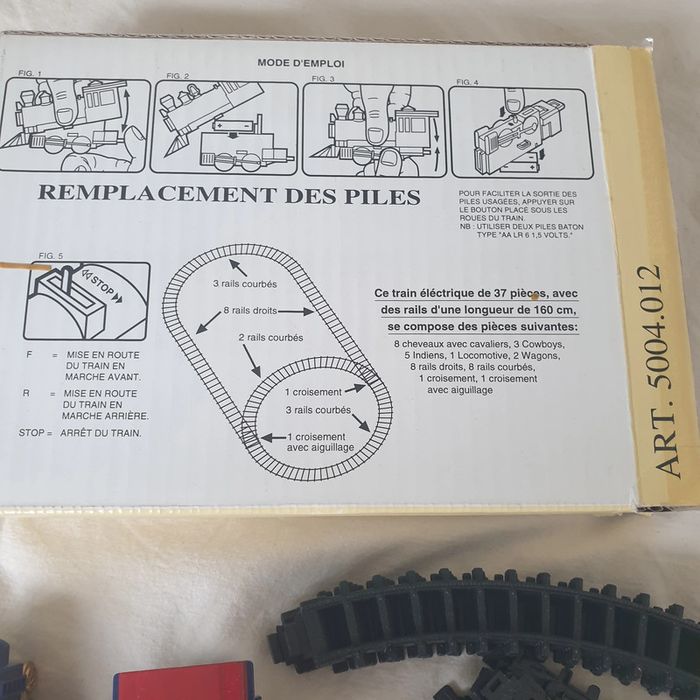 jeu de construction, Train Royal blue 37 pièces dans sa boîte d'origine, neuf - photo numéro 6