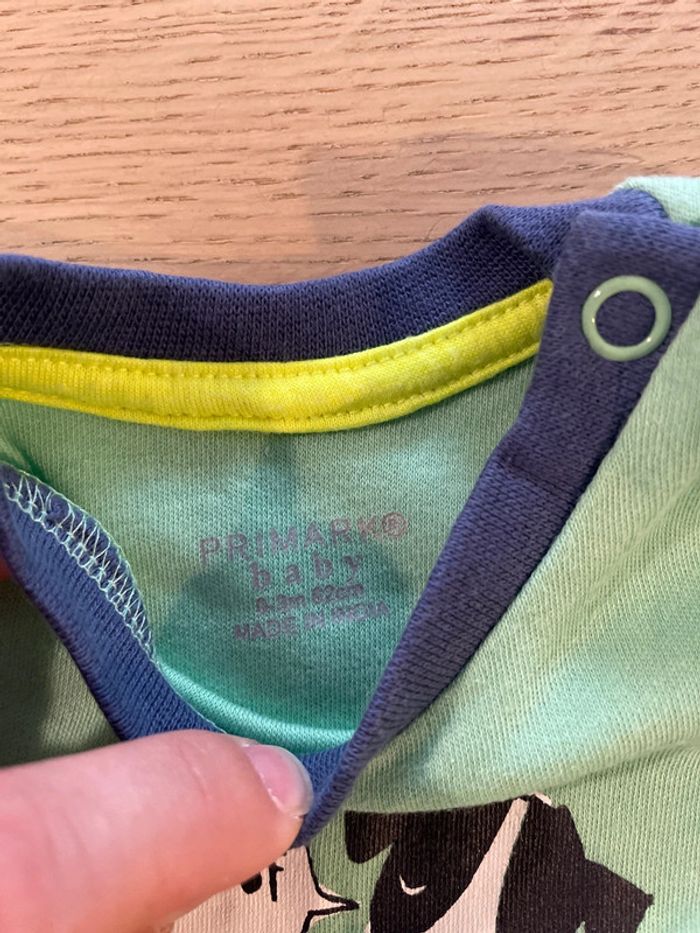 Sweat-shirt vert primark 0/3 mois - photo numéro 2