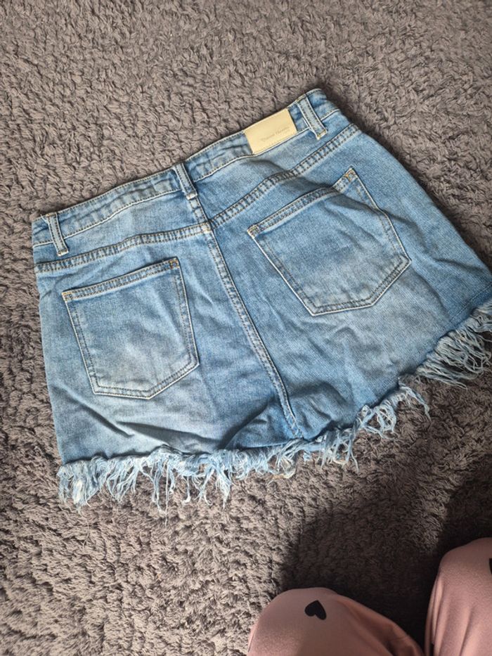 Short jeans à perles taille M - photo numéro 5