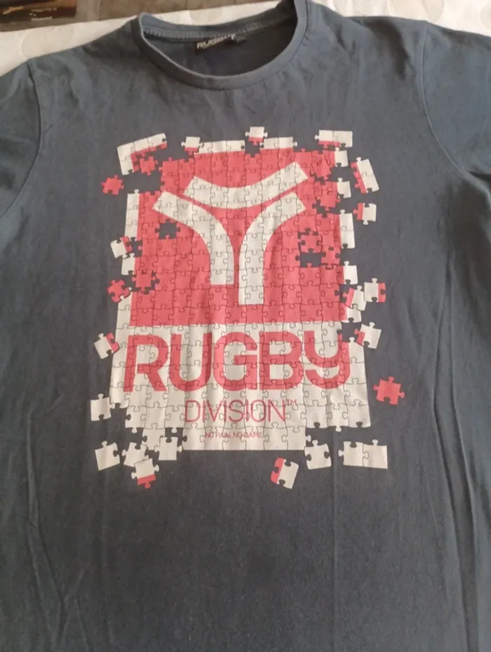 Tee shirt manches courtes homme Rugby Division taille L - photo numéro 3